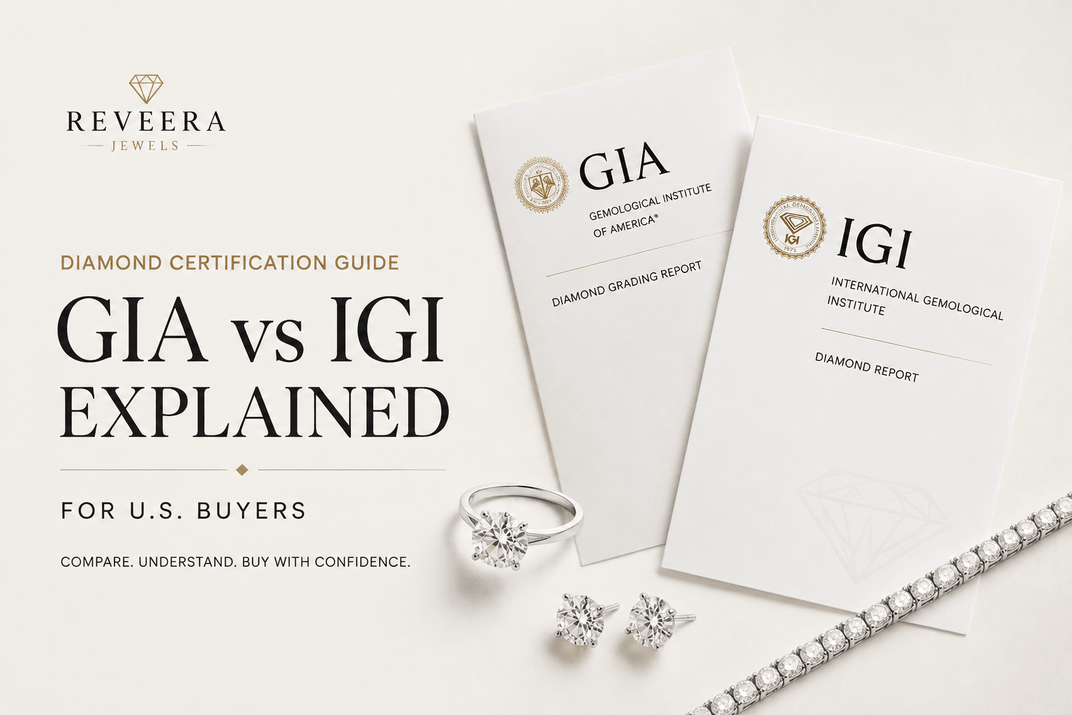 Diamond Certification Guide: GIA vs IGI Explained for U.S. Buyers - Reverra Jewels Inc.