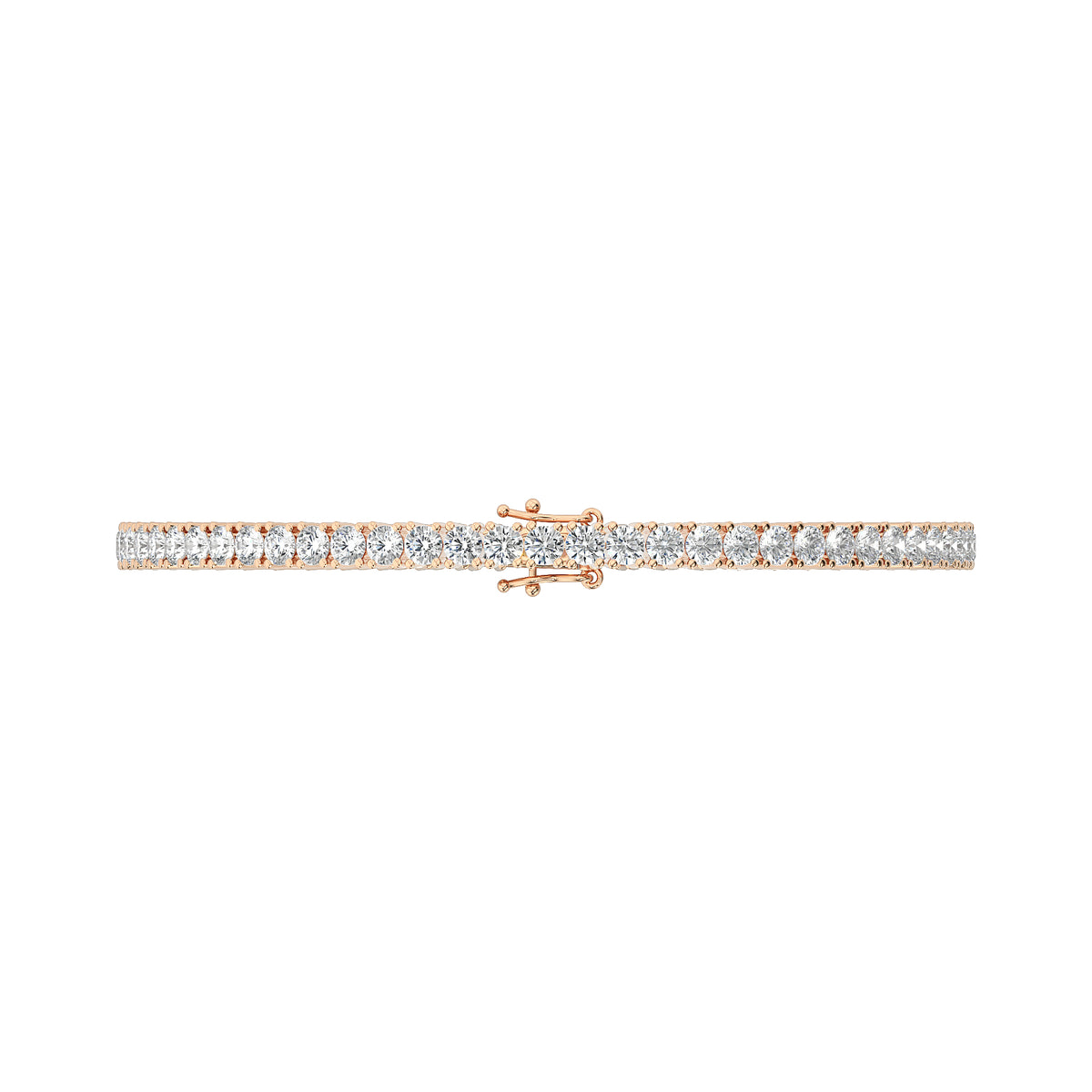 Reverra 14K Round Lab Diamond Tennis Bracelet