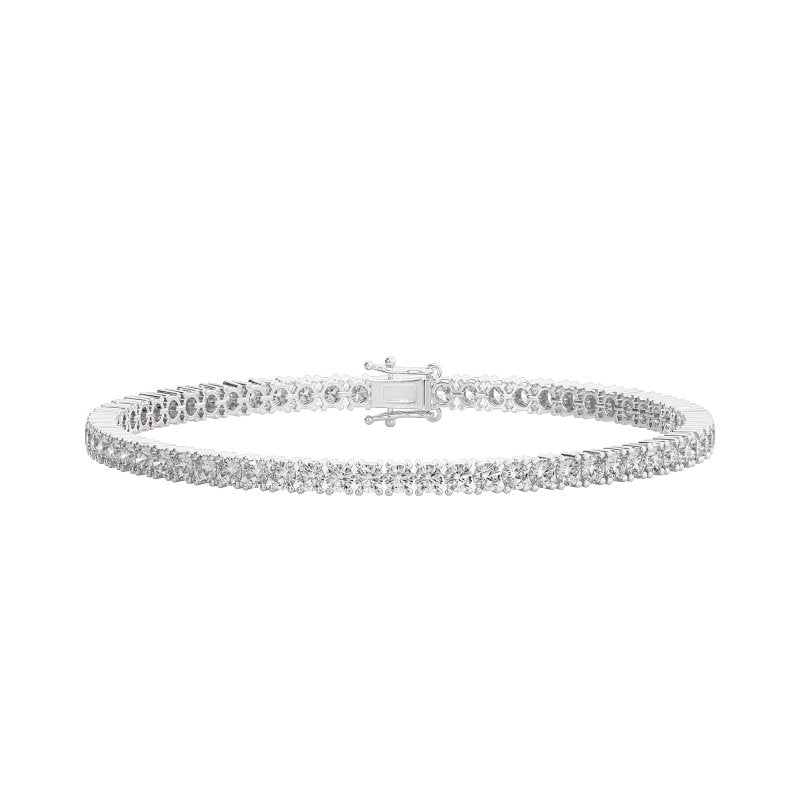Reverra 14K Gold Brilliant Round Cut Lab Grown Diamond Tennis Bracelet for Women - Reverra Jewels Inc.