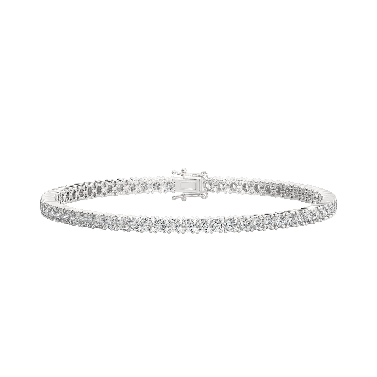 Reverra 14K Round Lab Diamond Tennis Bracelet
