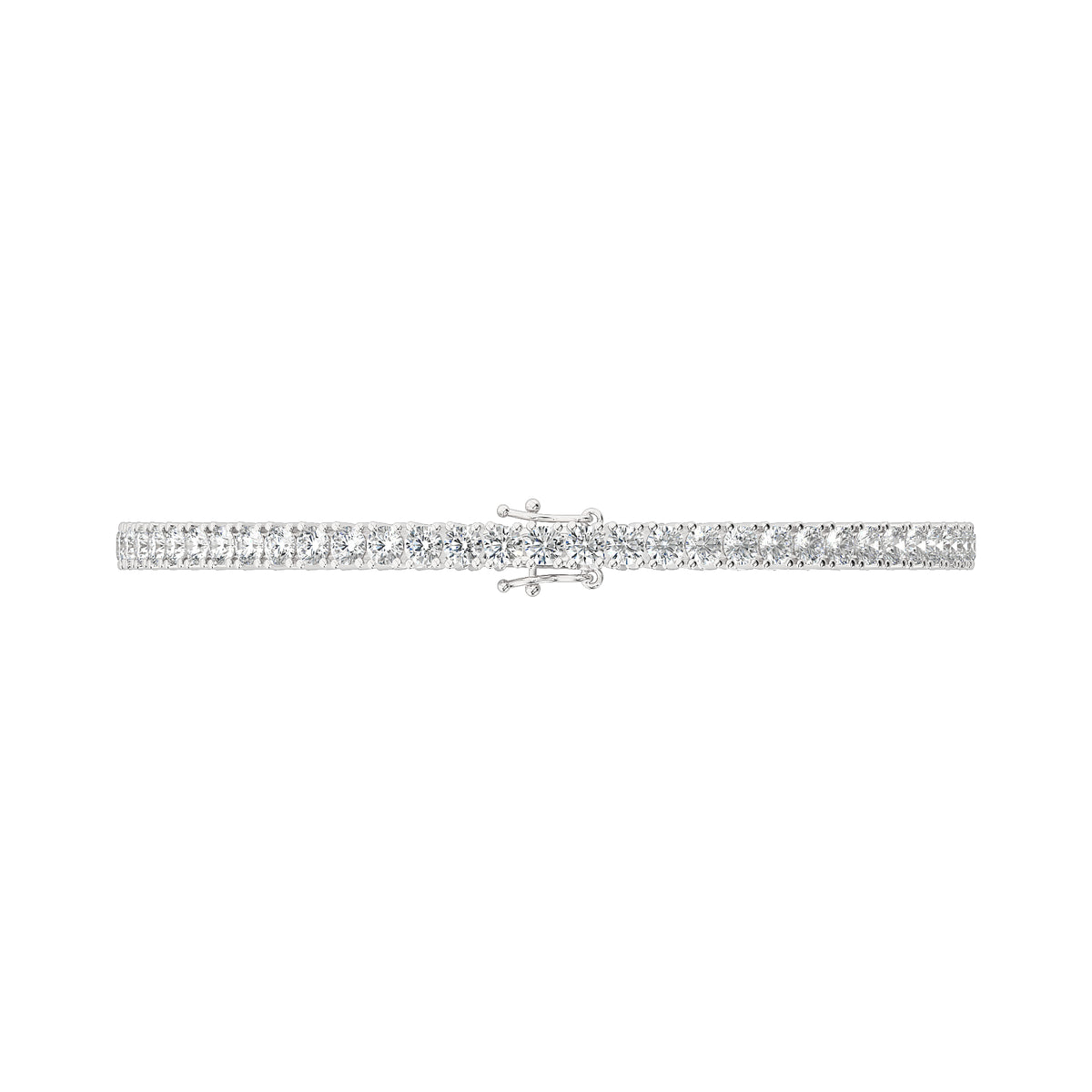 Reverra 14K Round Lab Diamond Tennis Bracelet
