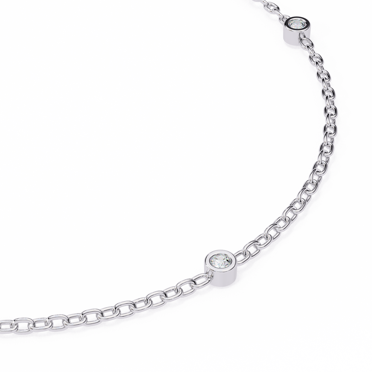 Reverra 14K Round Diamond Flexi Bracelet, CTTW-0.06