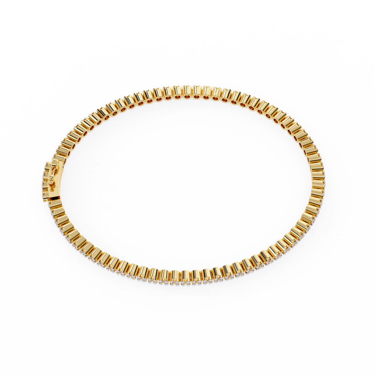 Reverra 14K Round Diamond Tennis Bracelet, CTTW-1.13