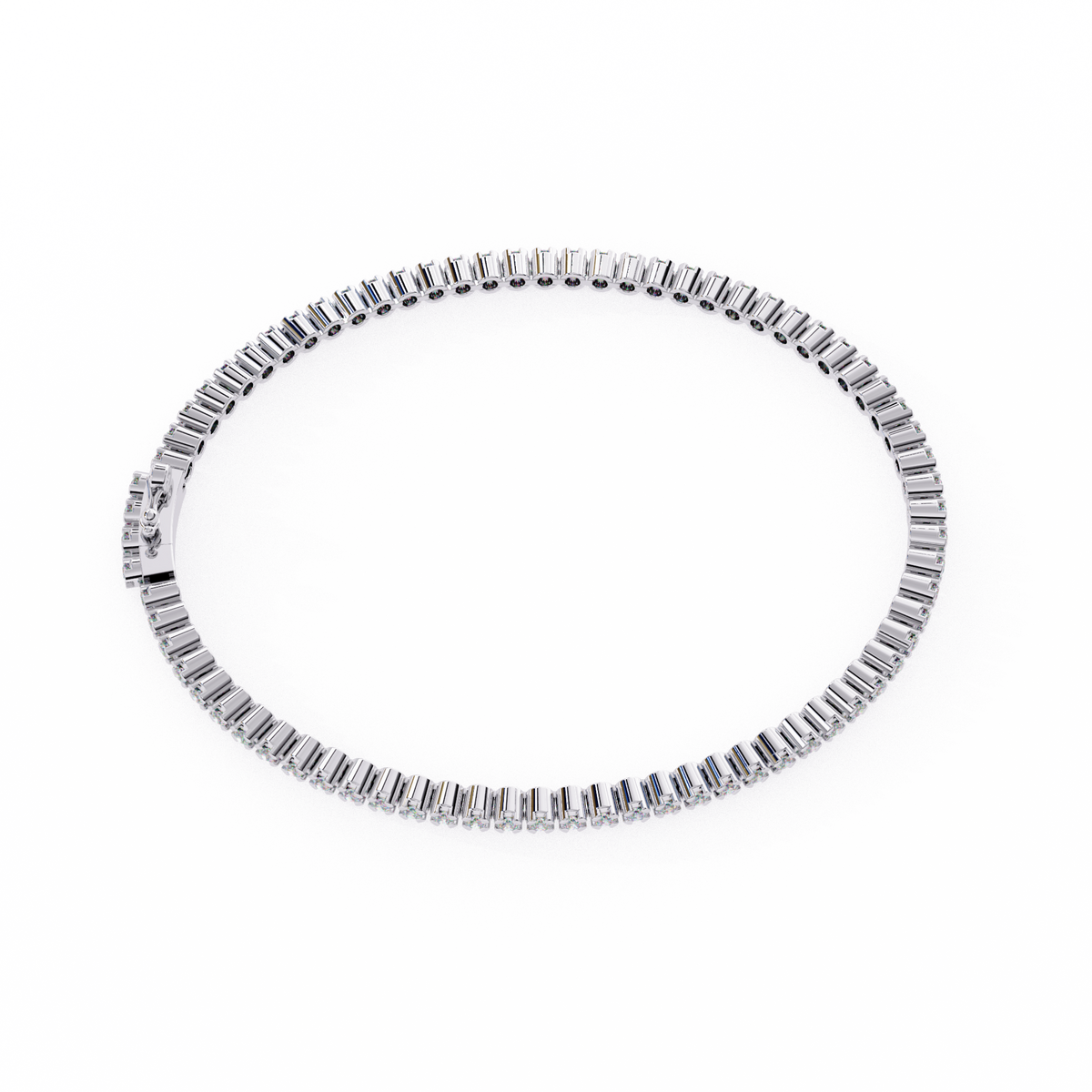 Reverra 14K Round Diamond Tennis Bracelet, CTTW-1.13