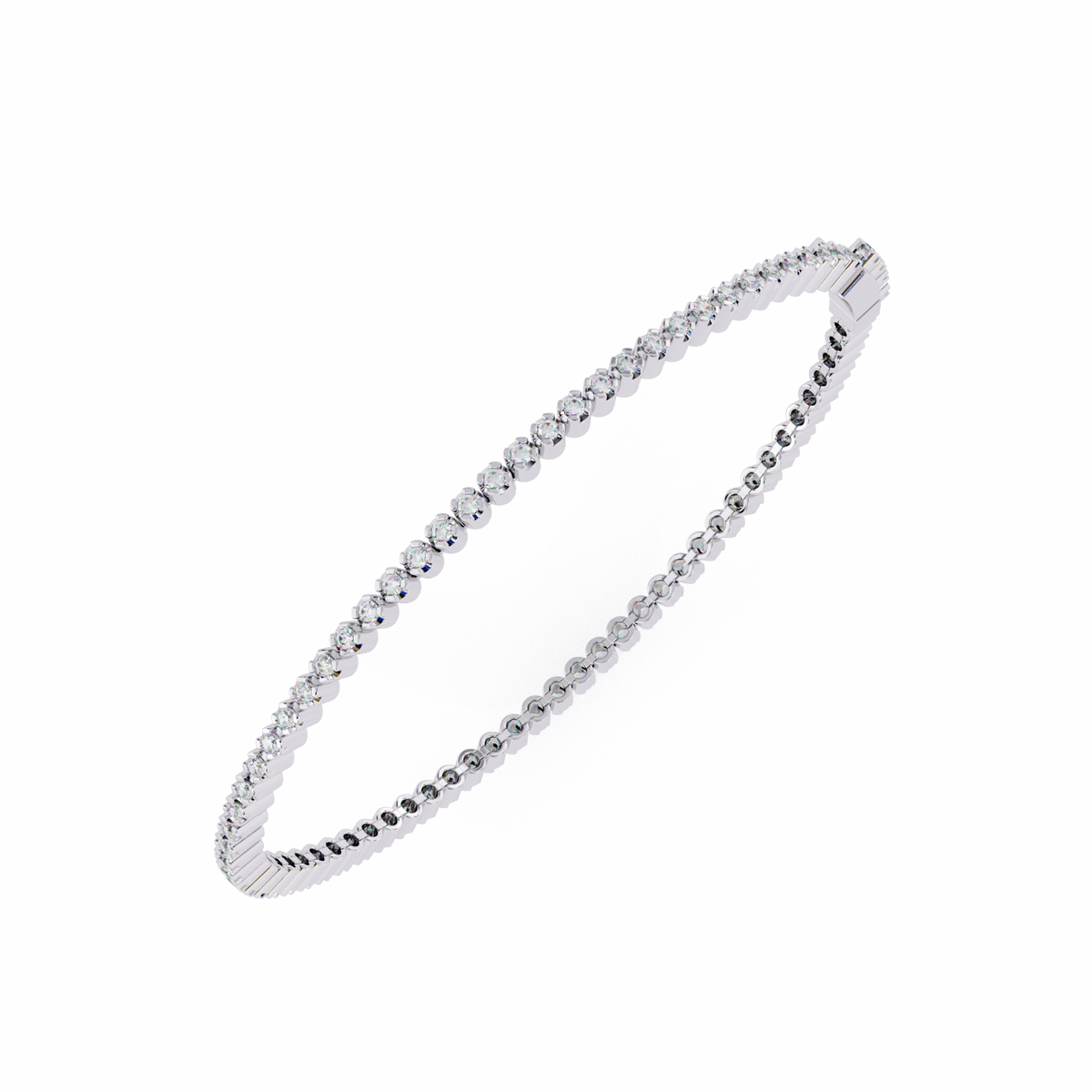 Reverra 14K Round Diamond Tennis Bracelet, CTTW-1.13
