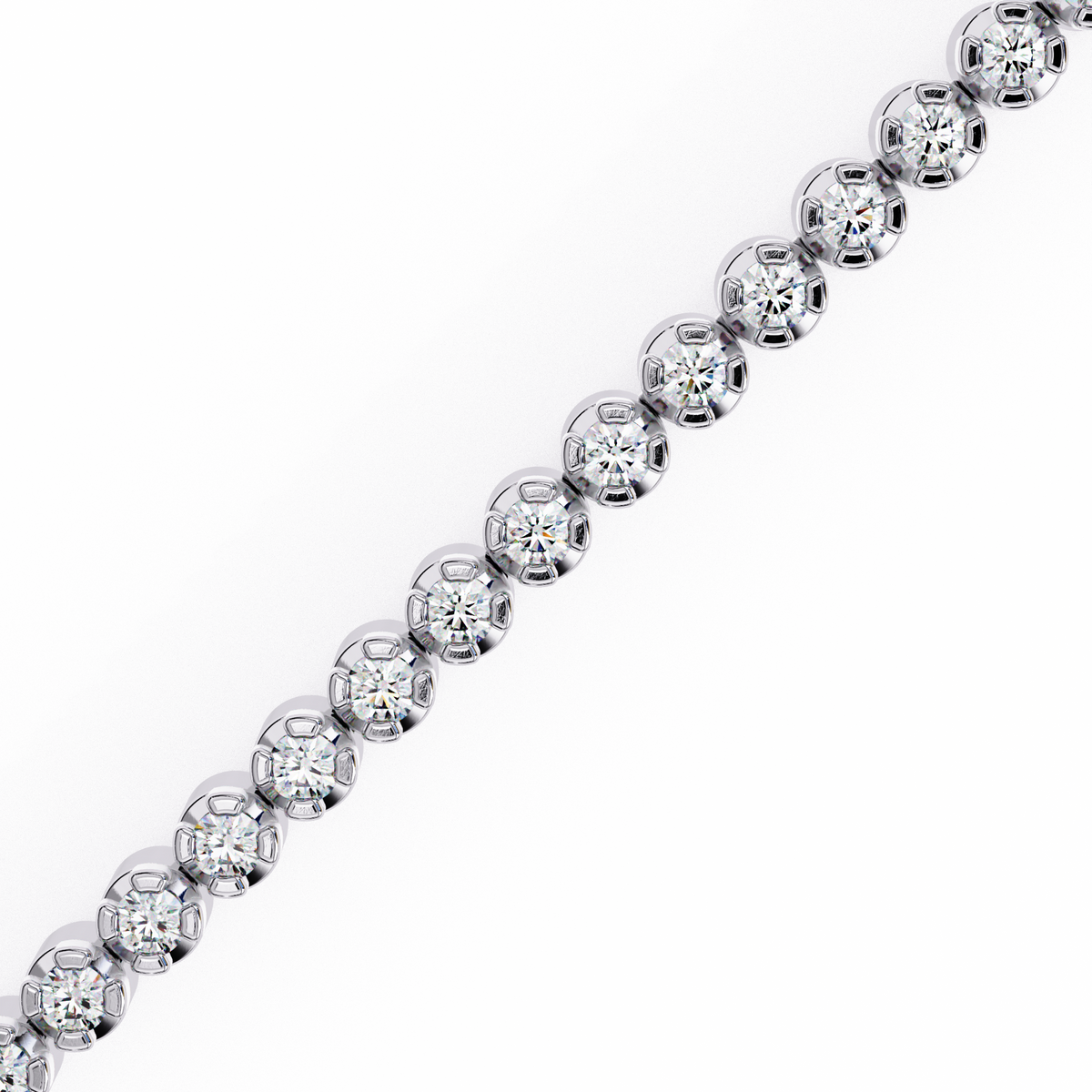 Reverra 14K Round Diamond Tennis Bracelet, CTTW-1.13