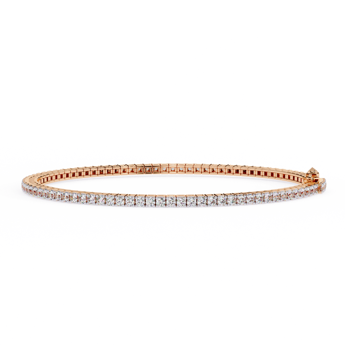 Reverra 14K Round Diamond Classic Tennis Bracelet, CTTW-1.92