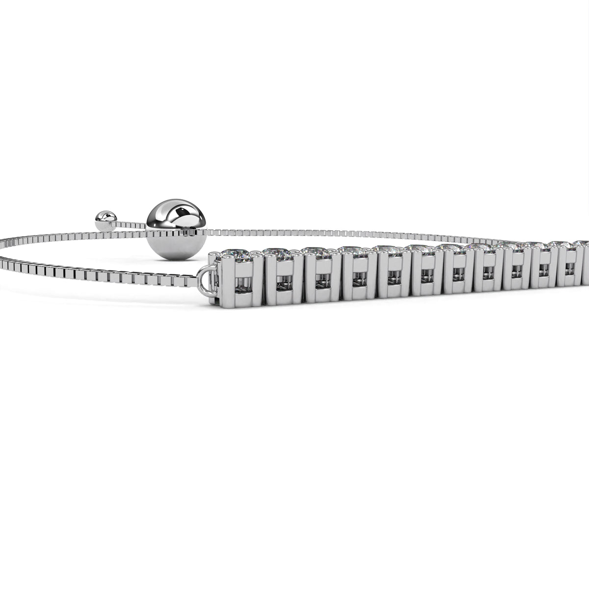 Reverra 14K Adjustable Bar Diamond Fashion Bracelet, CTTW-0.36