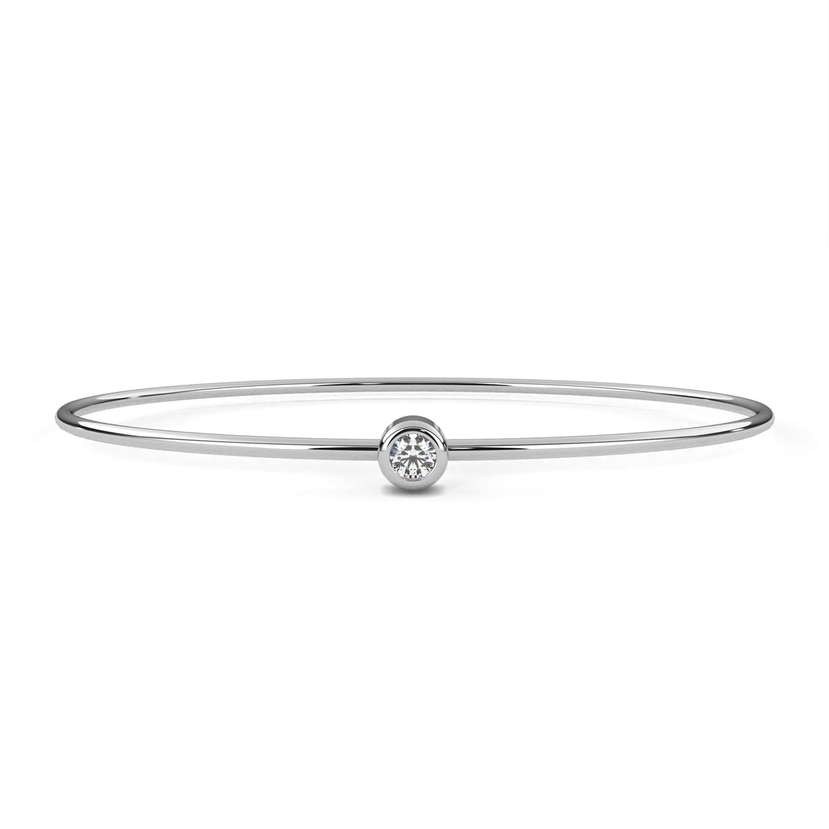 Reverra 14K Round Diamond Flexi Bracelet, CTTW-0.09