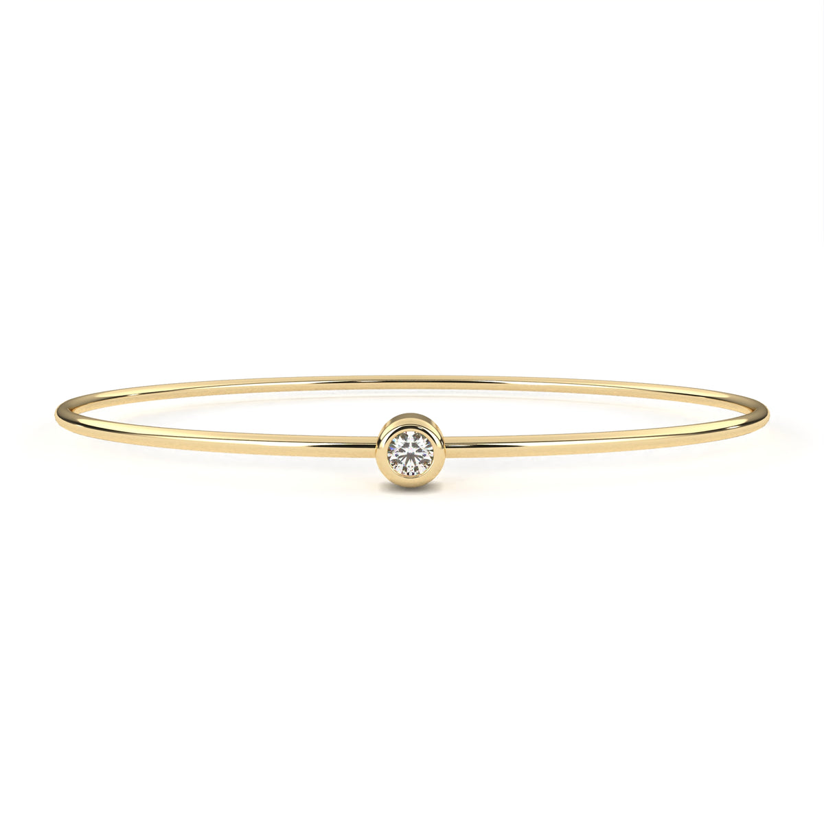 Reverra 14K Round Diamond Flexi Bracelet, CTTW-0.09