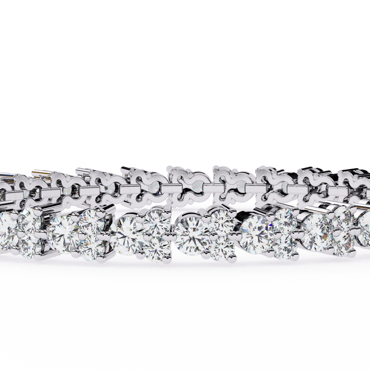 Reverra 14K Round Diamond Tennis Bracelet, CTTW-1.28