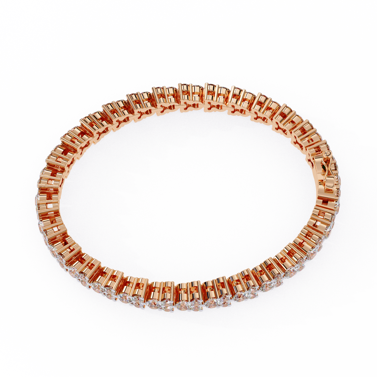 Reverra 14K Round Diamond Tennis Bracelet, CTTW-1.28