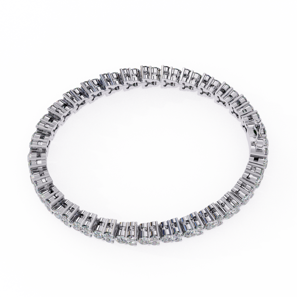 Reverra 14K Round Diamond Tennis Bracelet, CTTW-1.28
