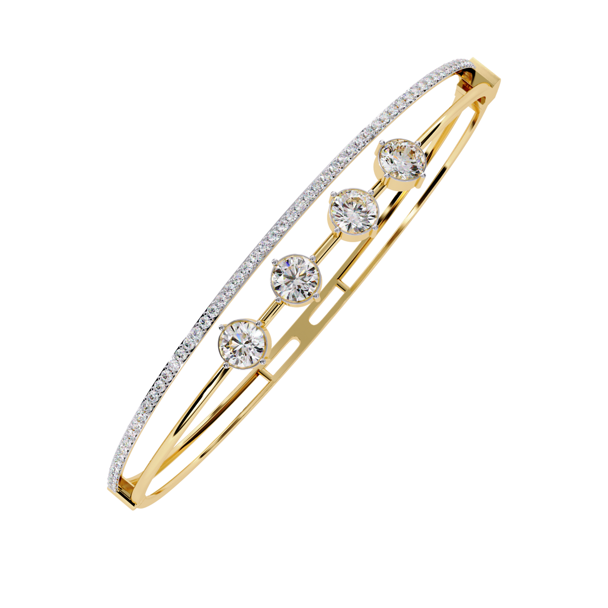 Reverra 14K Round Diamond Fashion Bracelet, CTTW-2.32