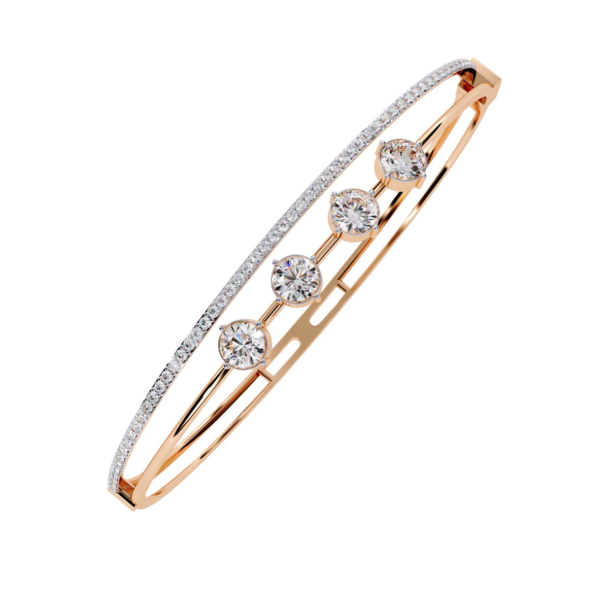 Reverra 14K Round Diamond Fashion Bracelet, CTTW-2.32