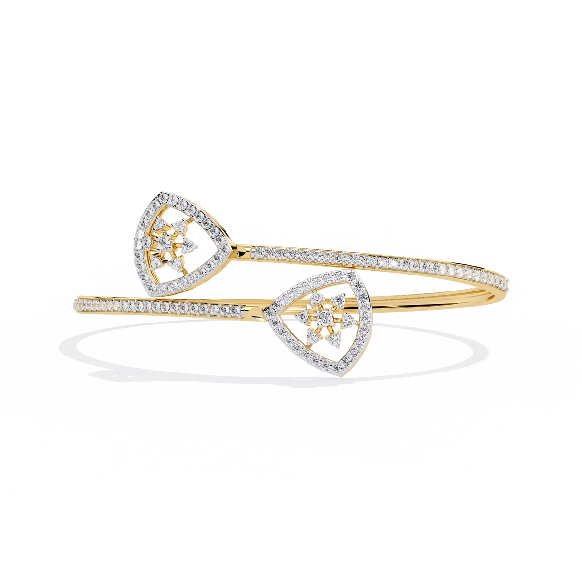 Reverra 14K Pear Diamond Fashion Bracelet, CTTW-1.35