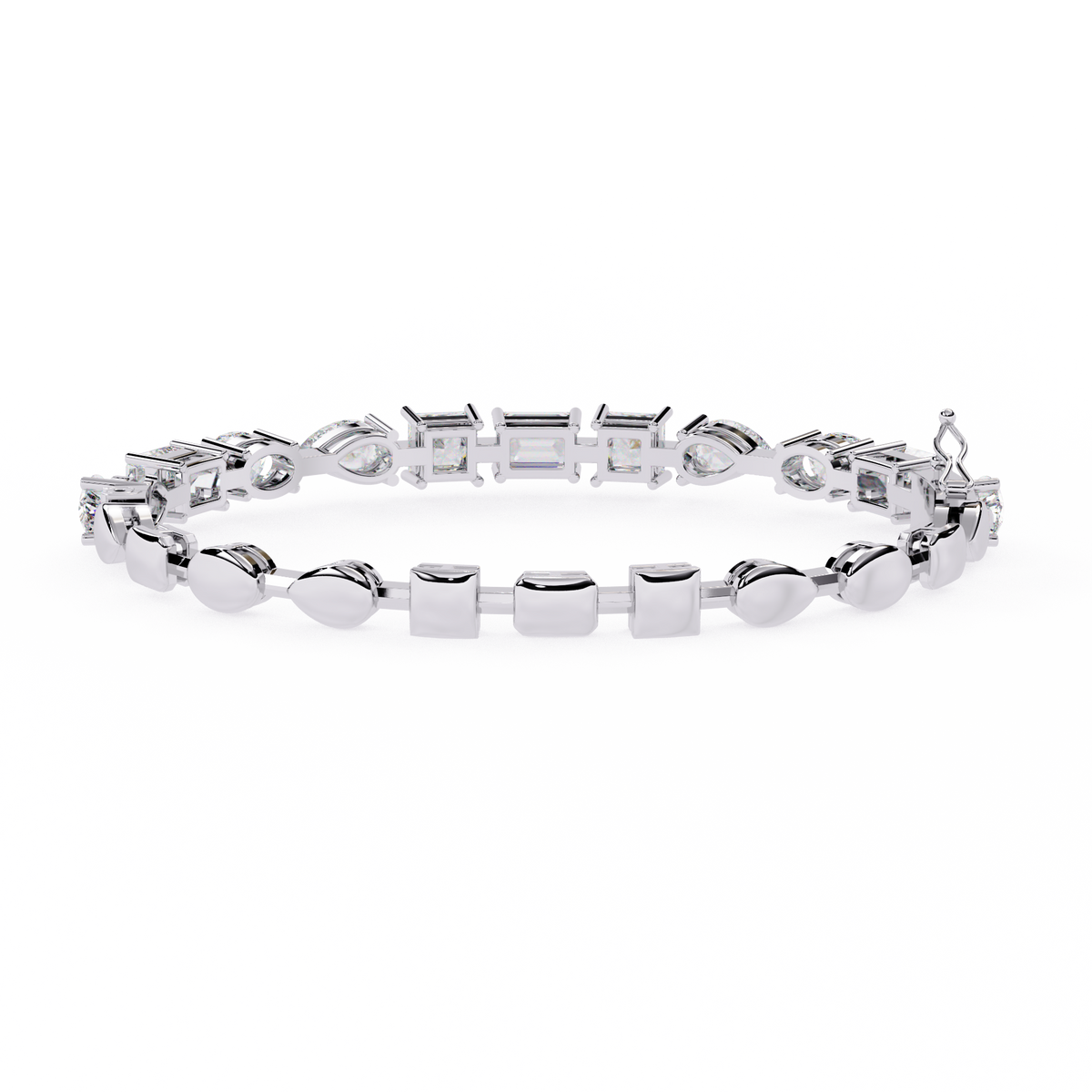 Reverra 14K Mixed-Shape Diamond Tennis Bracelet, CTTW-13.84