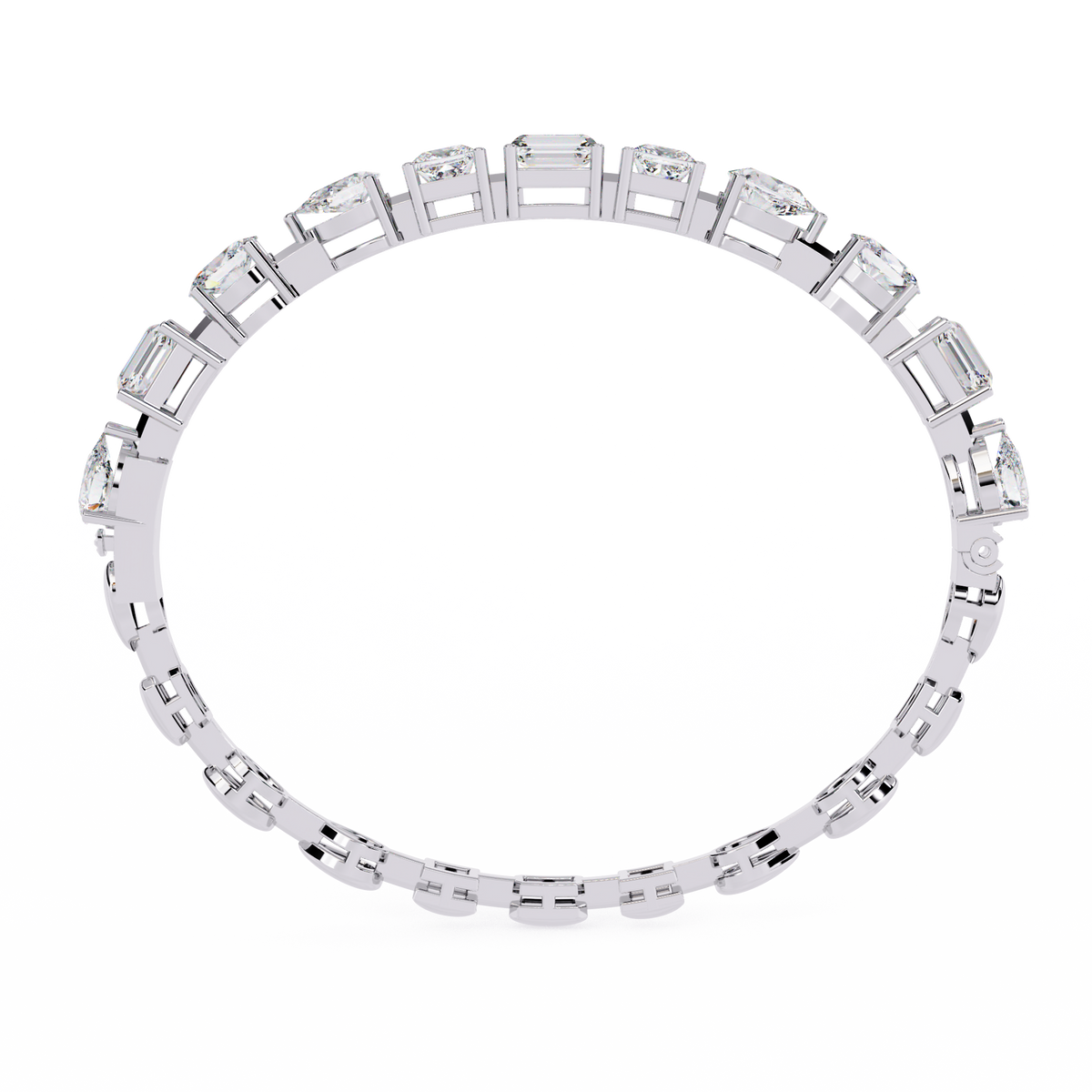 Reverra 14K Mixed-Shape Diamond Tennis Bracelet, CTTW-13.84