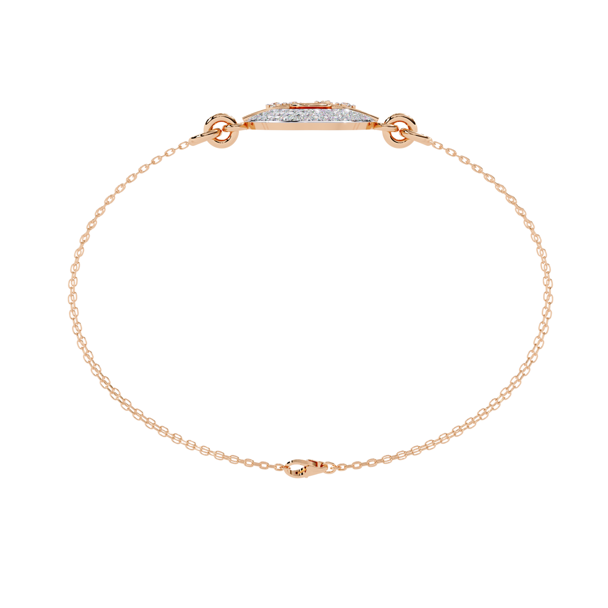 Reverra 14K Geometric Diamond Fashion Bracelet, CTTW-0.42