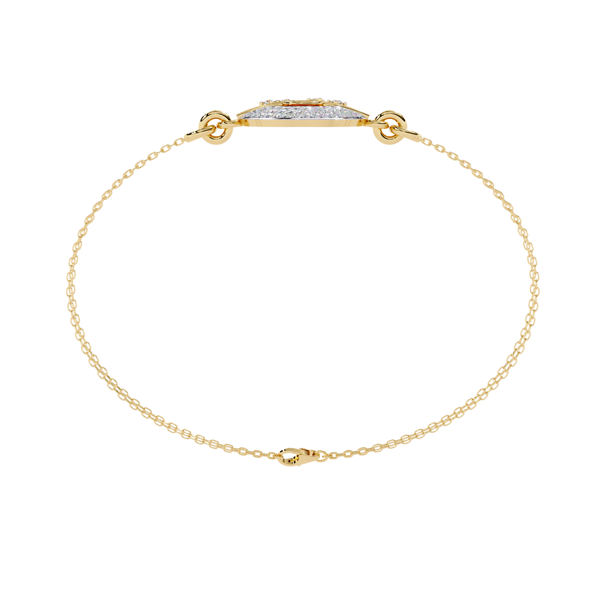 Reverra 14K Geometric Diamond Fashion Bracelet, CTTW-0.42