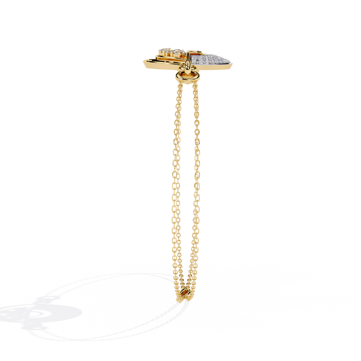 Reverra 14K Geometric Diamond Fashion Bracelet, CTTW-0.42