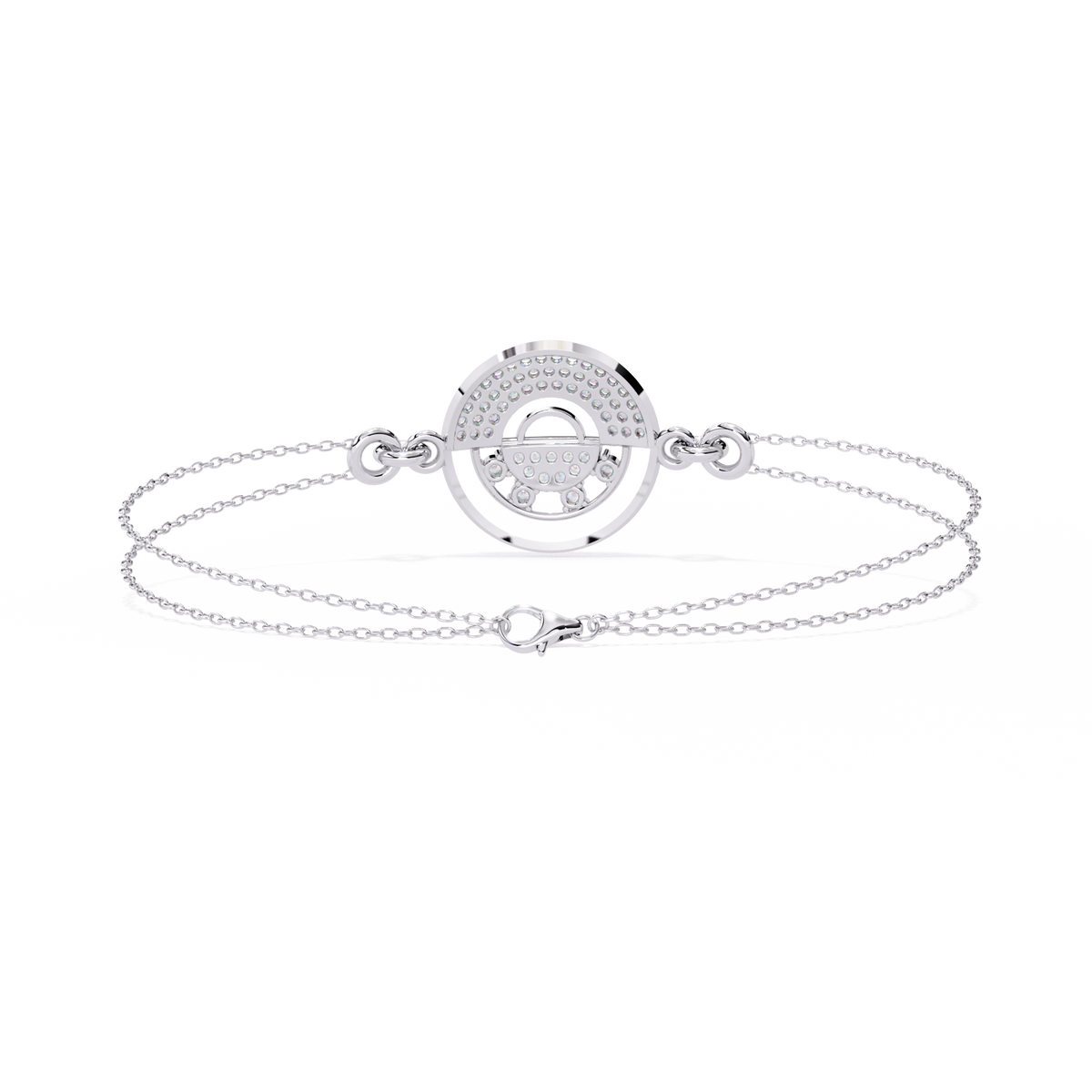 Reverra 14K Geometric Diamond Fashion Bracelet, CTTW-0.42