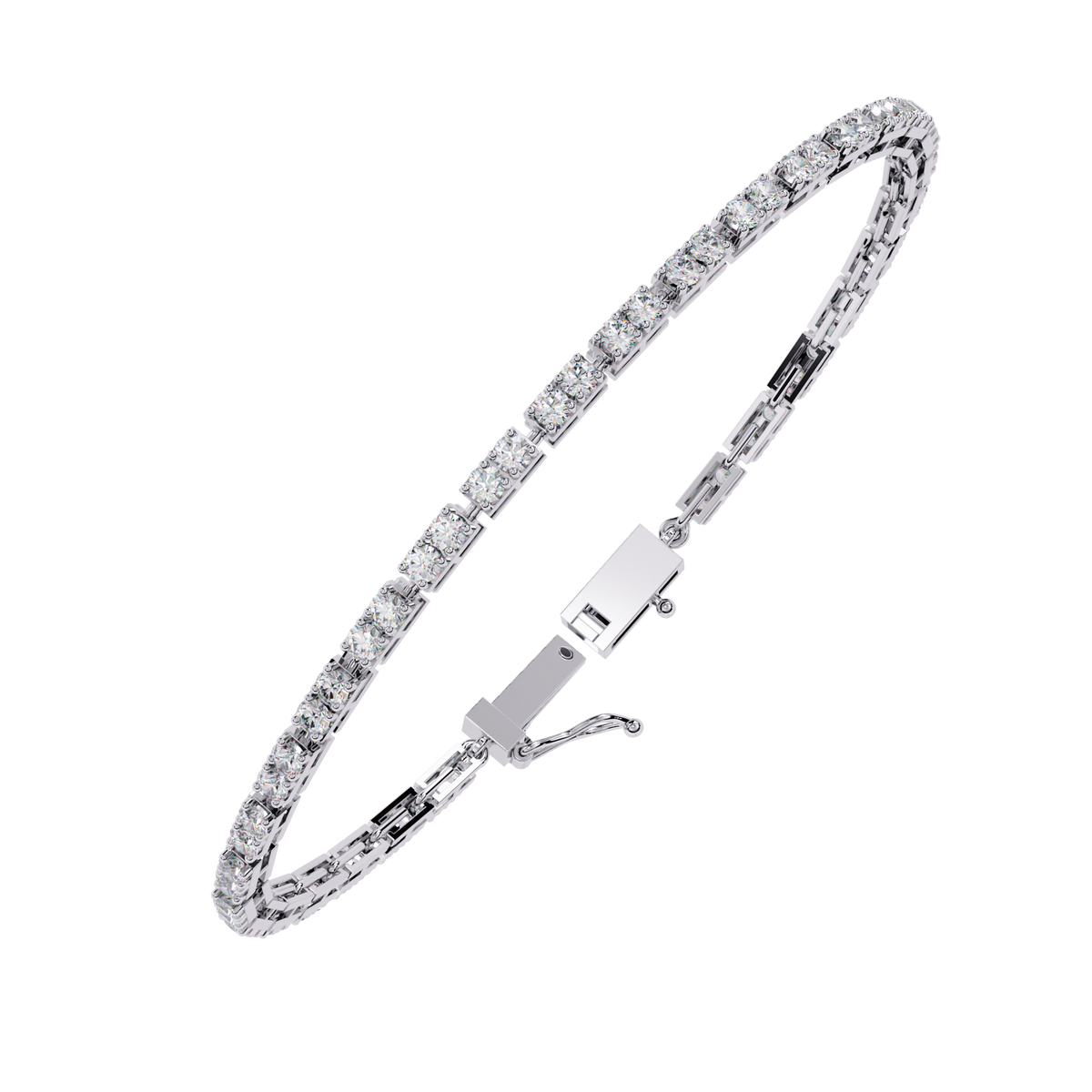 Reverra 14K Circular Halo Diamond Fashion Bracelet, CTTW-2.3