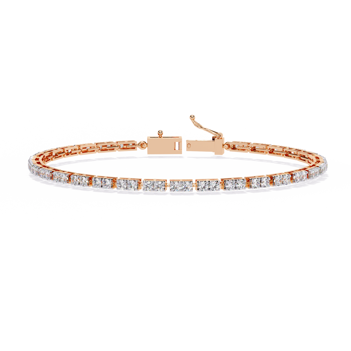 Reverra 14K Circular Halo Diamond Fashion Bracelet, CTTW-2.3