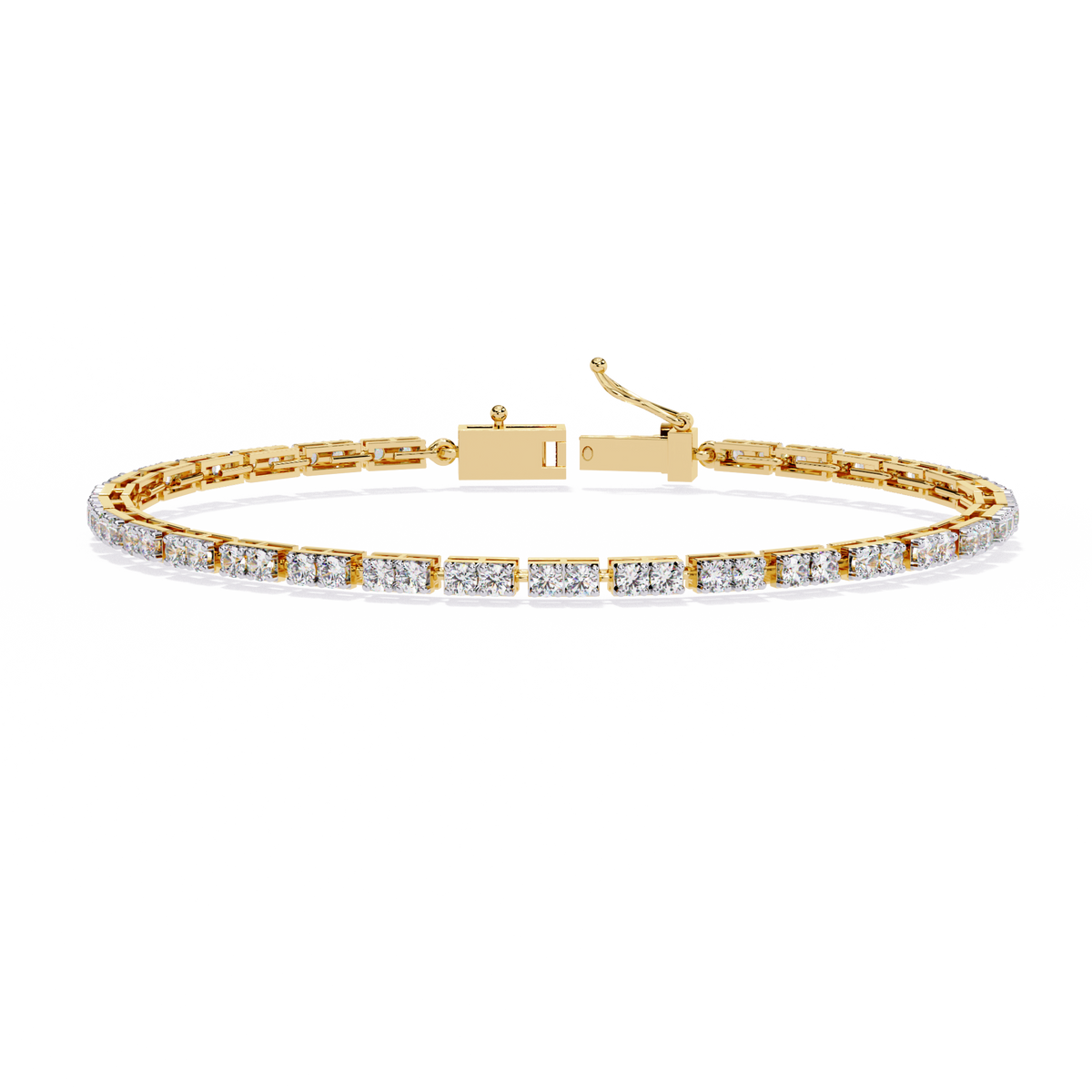 Reverra 14K Circular Halo Diamond Fashion Bracelet, CTTW-2.3