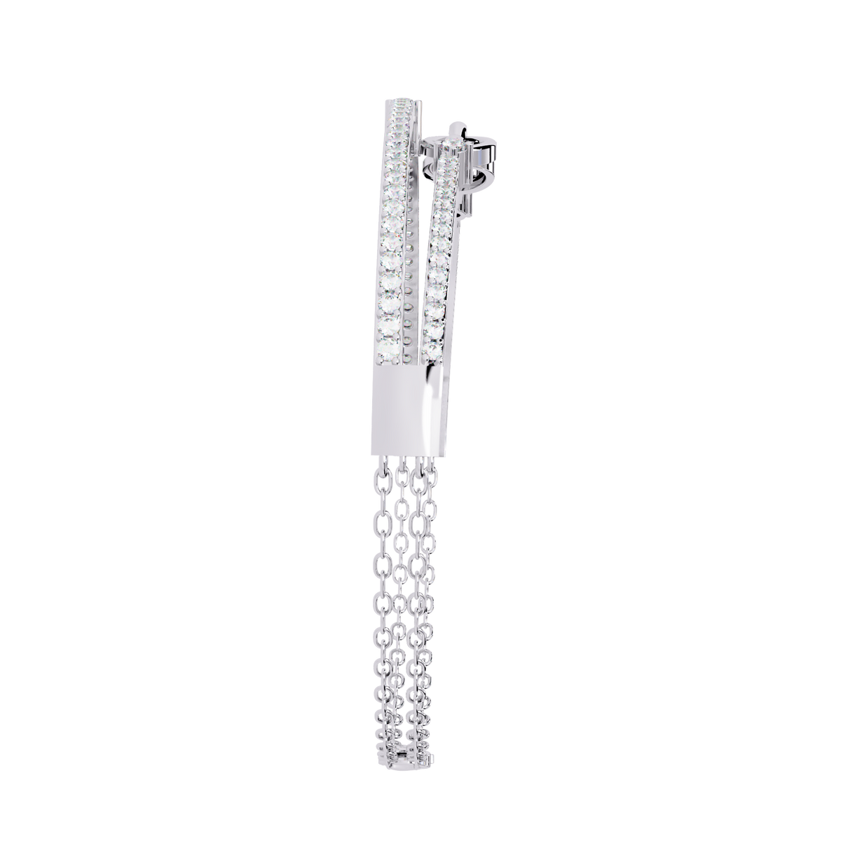 Reverra 14K Dual Bar Chain-Link Diamond Bracelet, CTTW-0.86