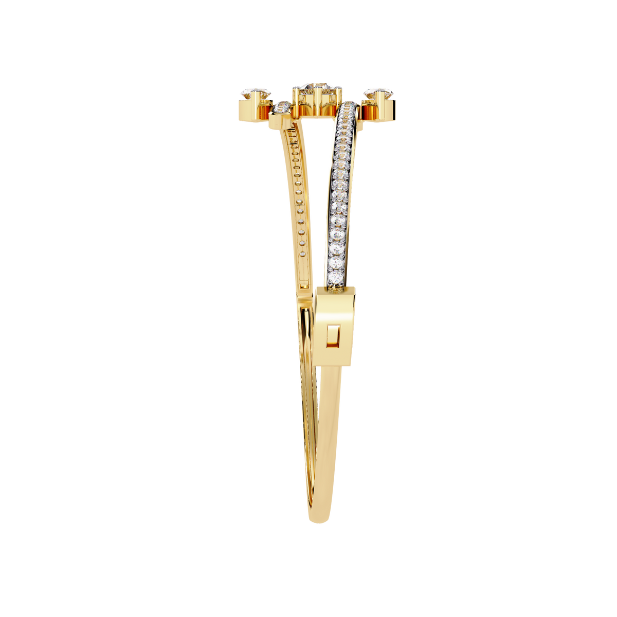 Reverra 14K Open Marquise Diamond Bracelet, CTTW-1.56