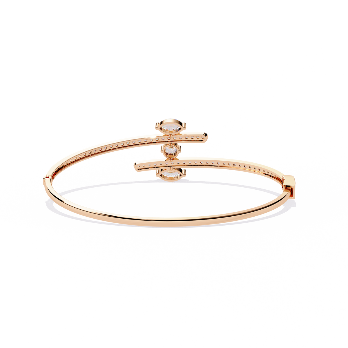 Reverra 14K Open Marquise Diamond Bracelet, CTTW-1.56