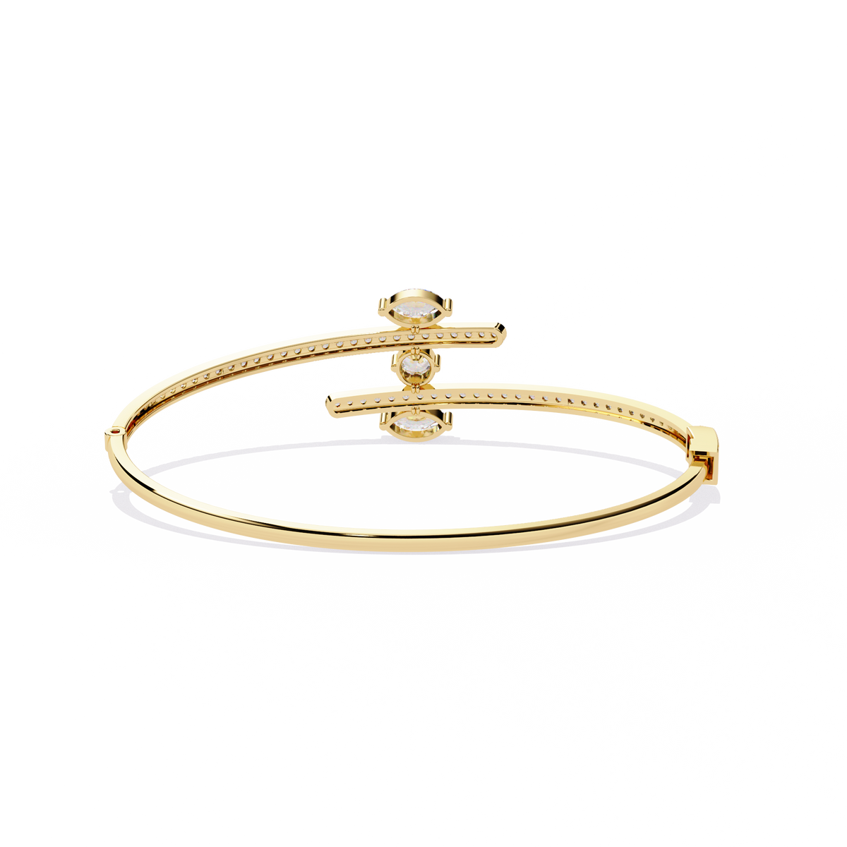 Reverra 14K Open Marquise Diamond Bracelet, CTTW-1.56