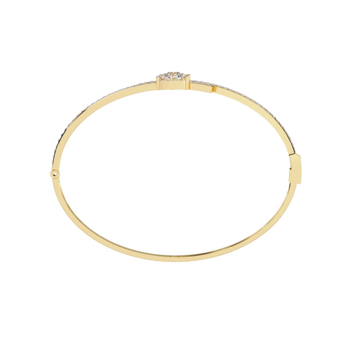 Reverra 14K Open Marquise Diamond Bracelet, CTTW-1.56