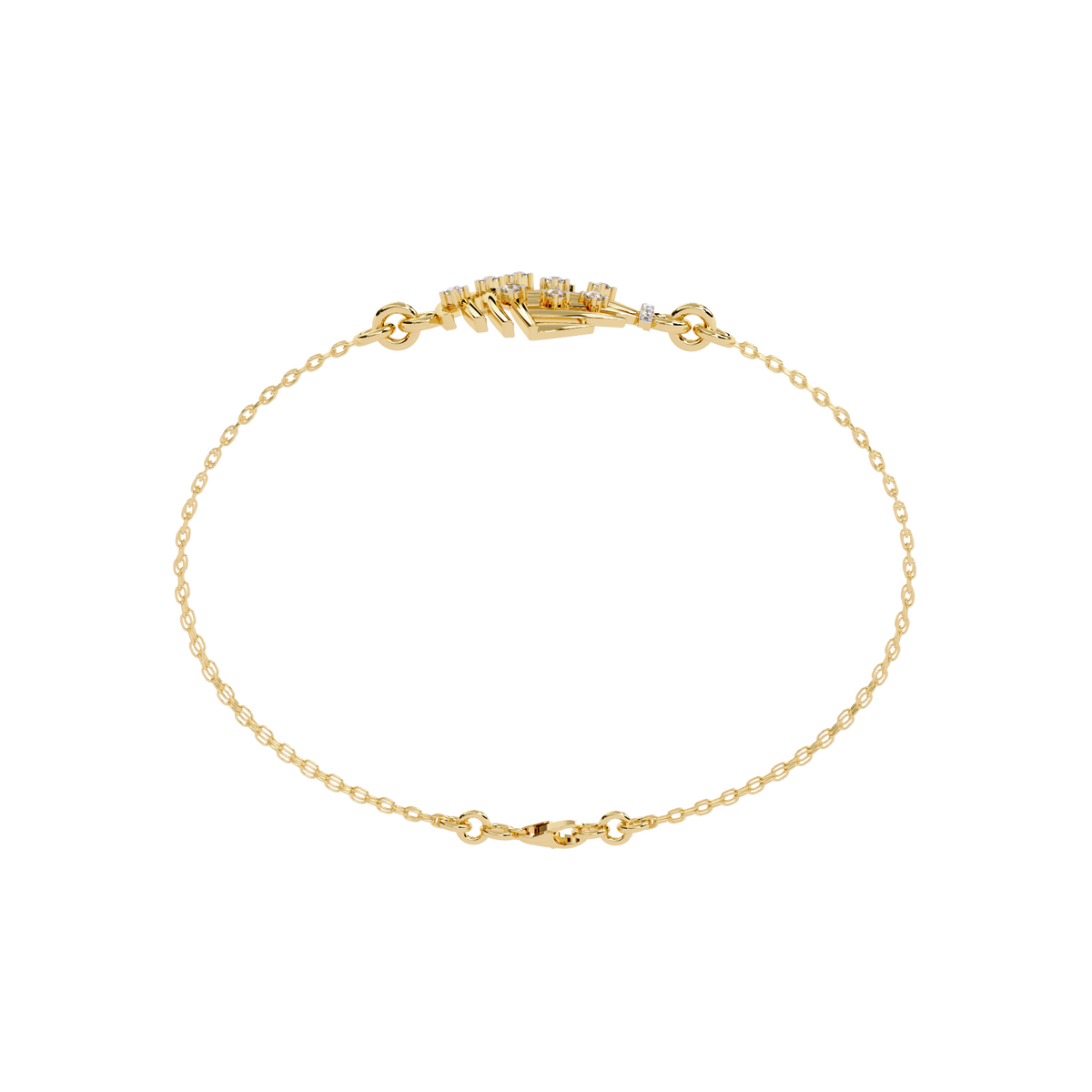 Reverra 14K Abstract Dome Diamond Bracelet, CTTW-0.13
