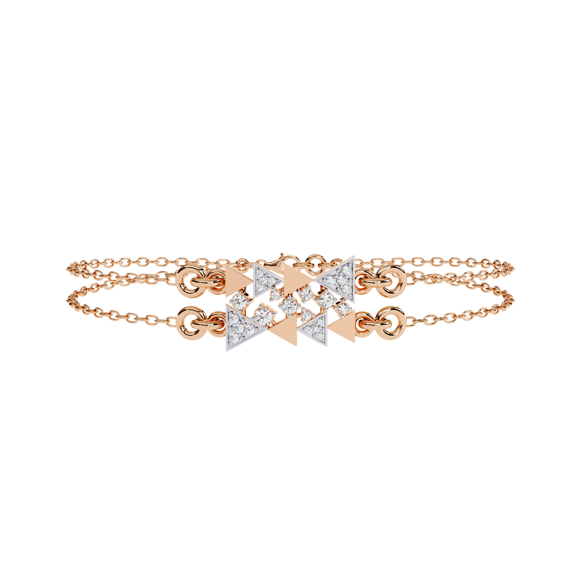Reverra 14K Geometric Triangle Diamond Bracelet, CTTW-0.29