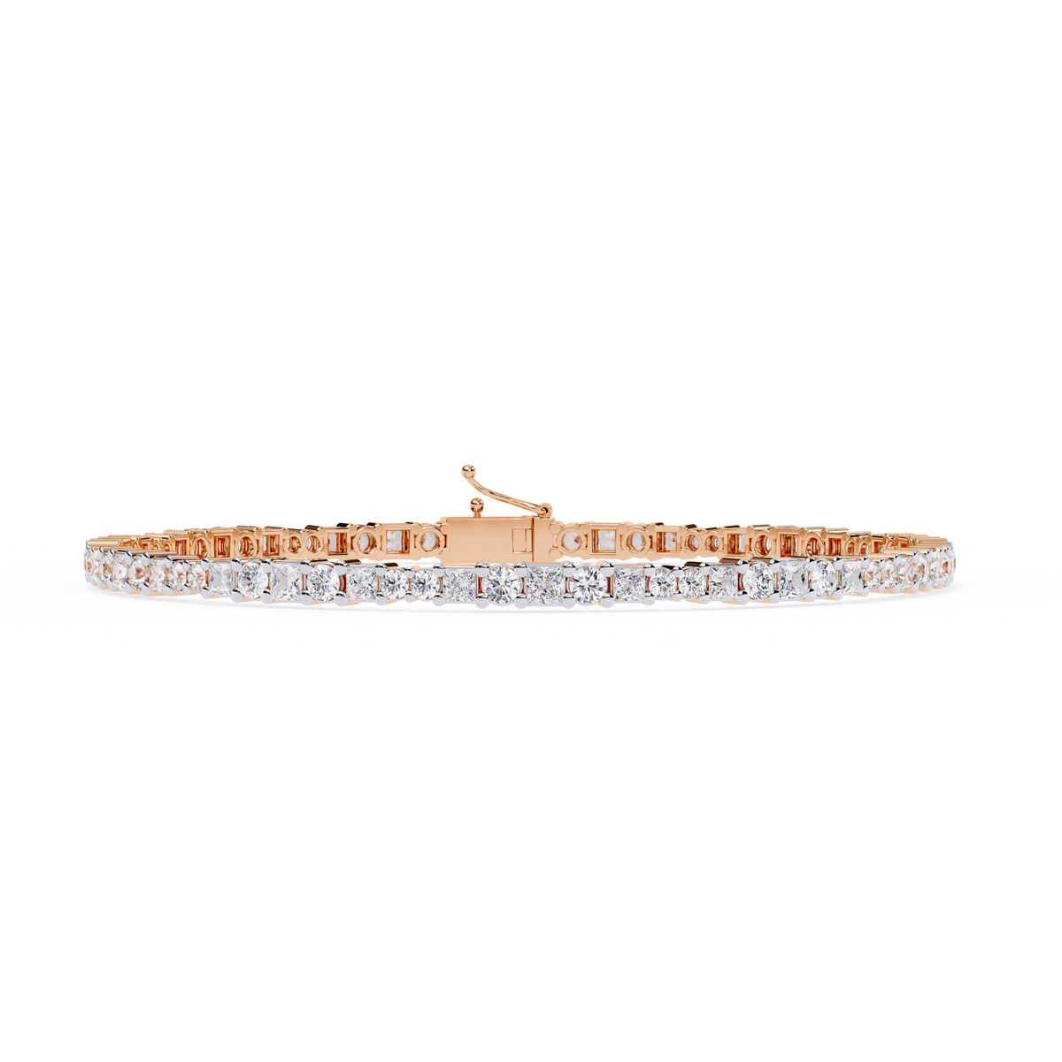 Reverra 14K Classic Round Diamond Tennis Bracelet, CTTW-2.05