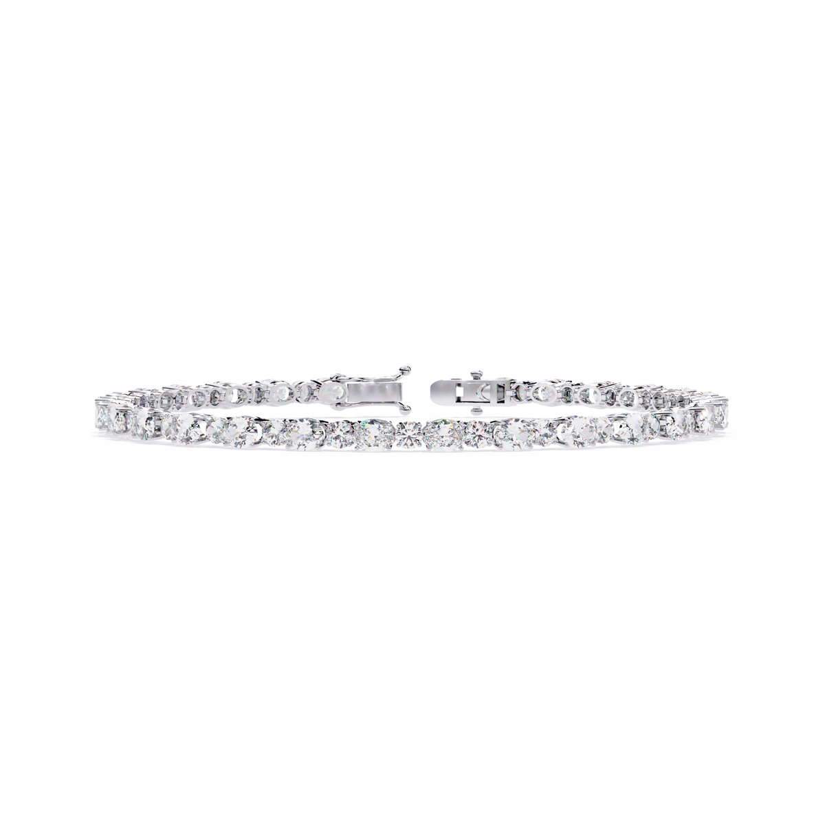 Reverra 14K Round Brilliant Diamond Tennis Bracelet, CTTW-4.64