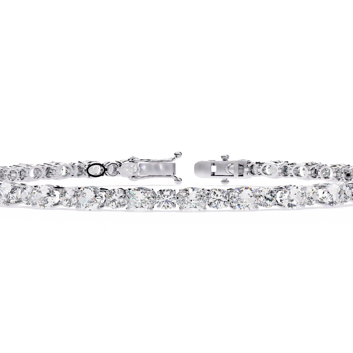 Reverra 14K Round Brilliant Diamond Tennis Bracelet, CTTW-4.64