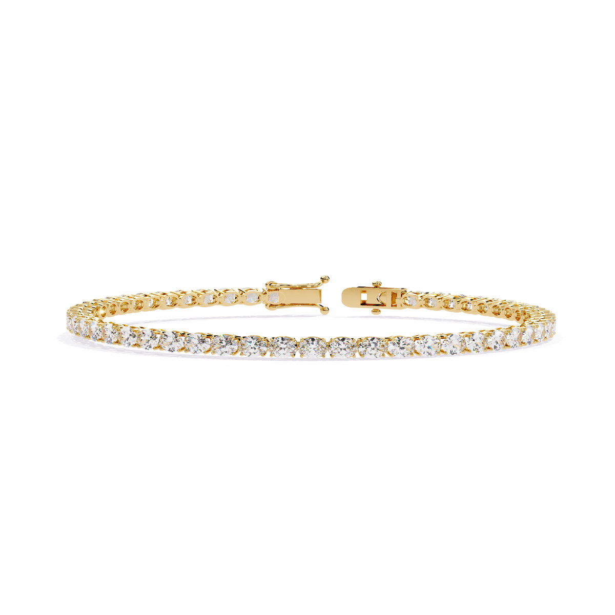 Reverra 14K Round Diamond Tennis Bracelet, CTTW-6.72