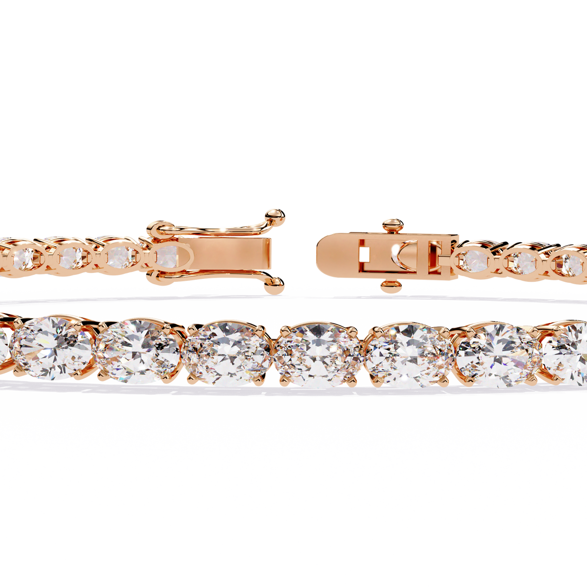 Reverra 14K Round Diamond Tennis Bracelet, CTTW-6.72