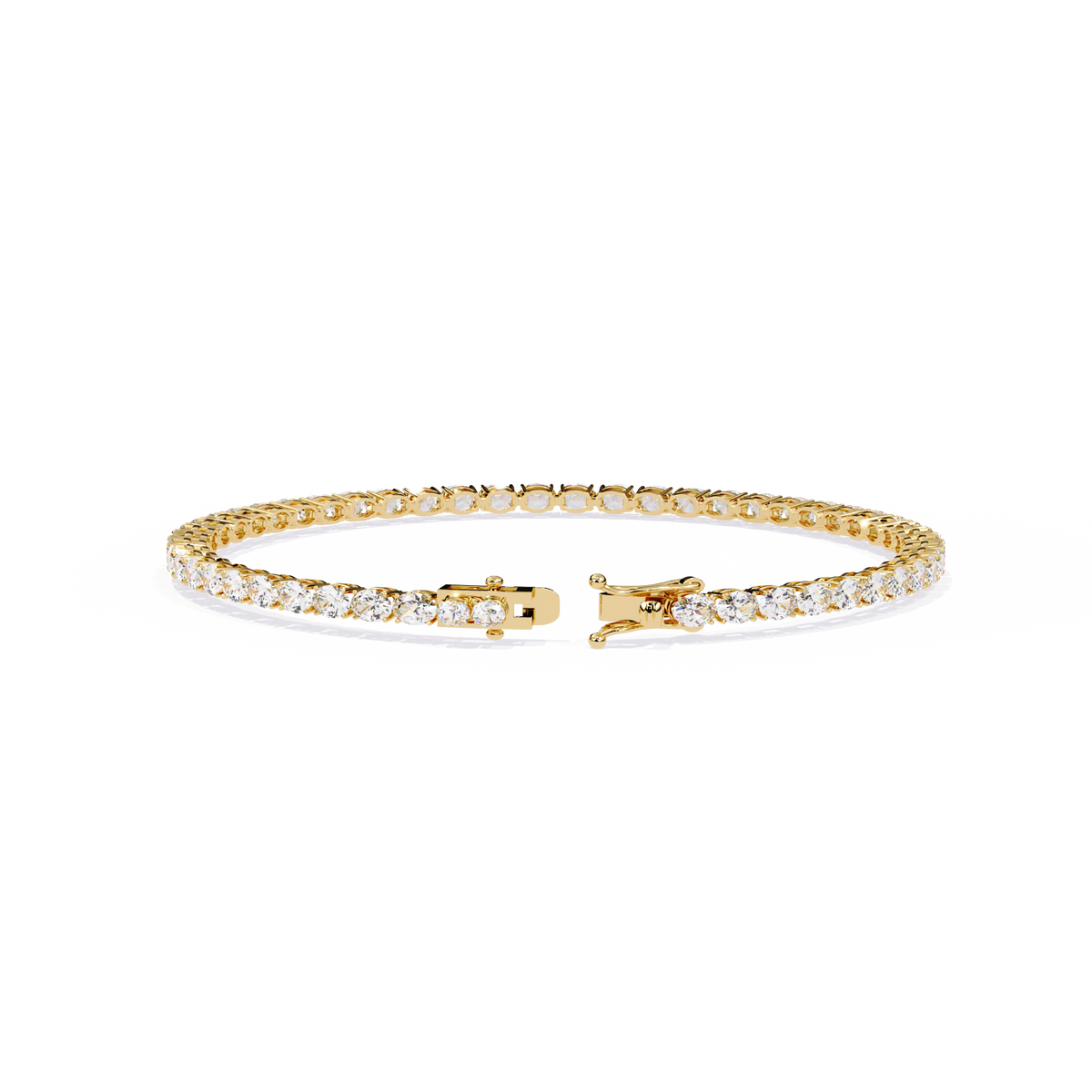 Reverra 14K Round Diamond Tennis Bracelet, CTTW-6.72