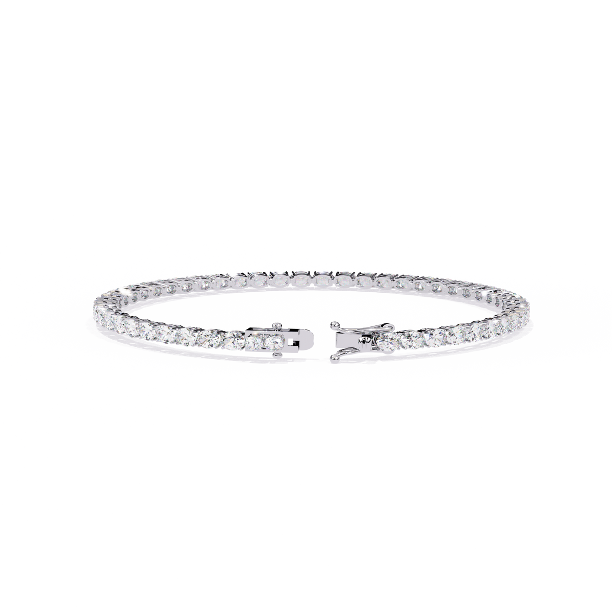 Reverra 14K Round Diamond Tennis Bracelet, CTTW-6.72