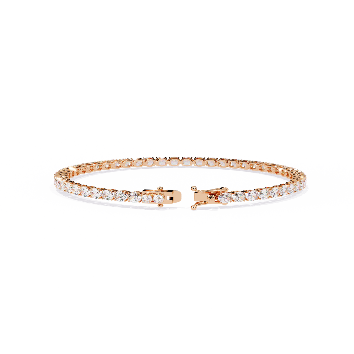 Reverra 14K Round Diamond Tennis Bracelet, CTTW-6.72