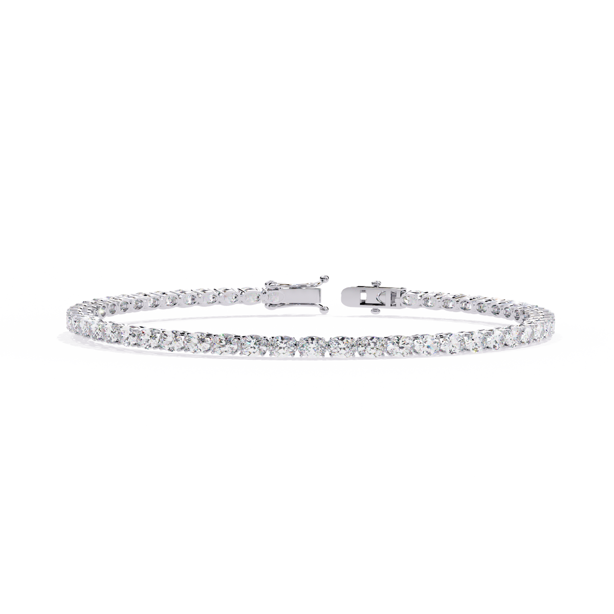 Reverra 14K Round Diamond Tennis Bracelet, CTTW-6.72