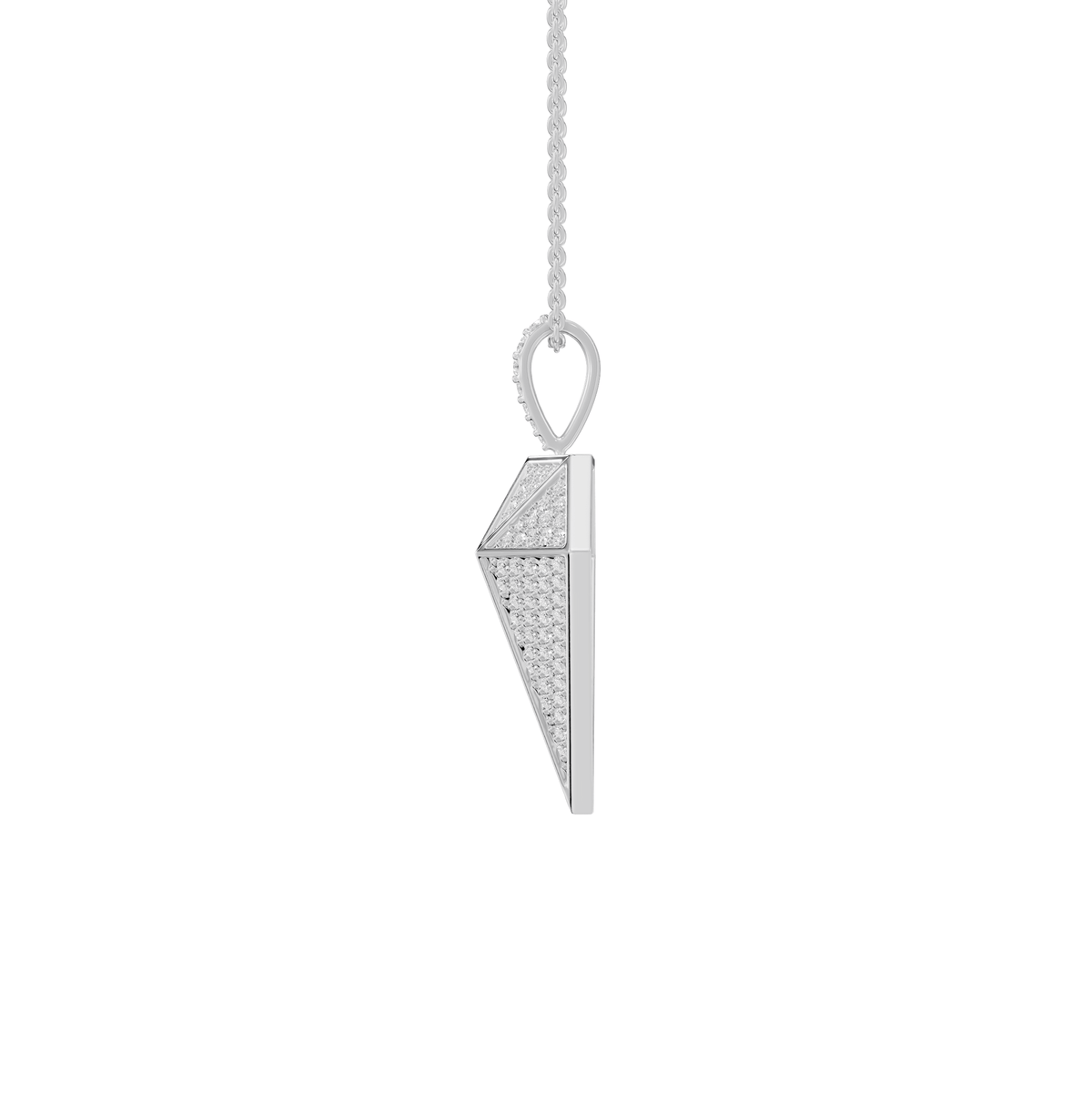 Nova Round Lab Grown Diamond Geometric Halloween Pendant Necklace - Reverra Jewels Inc.