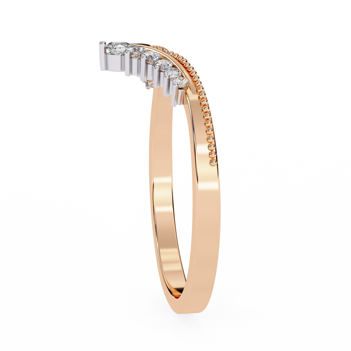 Reverra 14K Diamond Chevron Tiara Ring Engagement Rings, CTTW-0.147