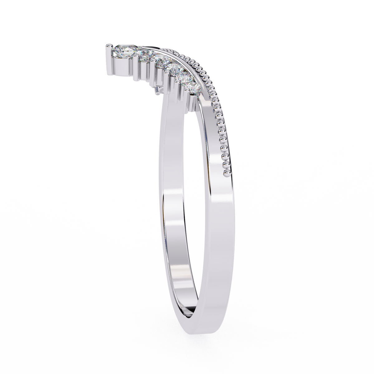 Reverra 14K Diamond Chevron Tiara Ring Engagement Rings, CTTW-0.147