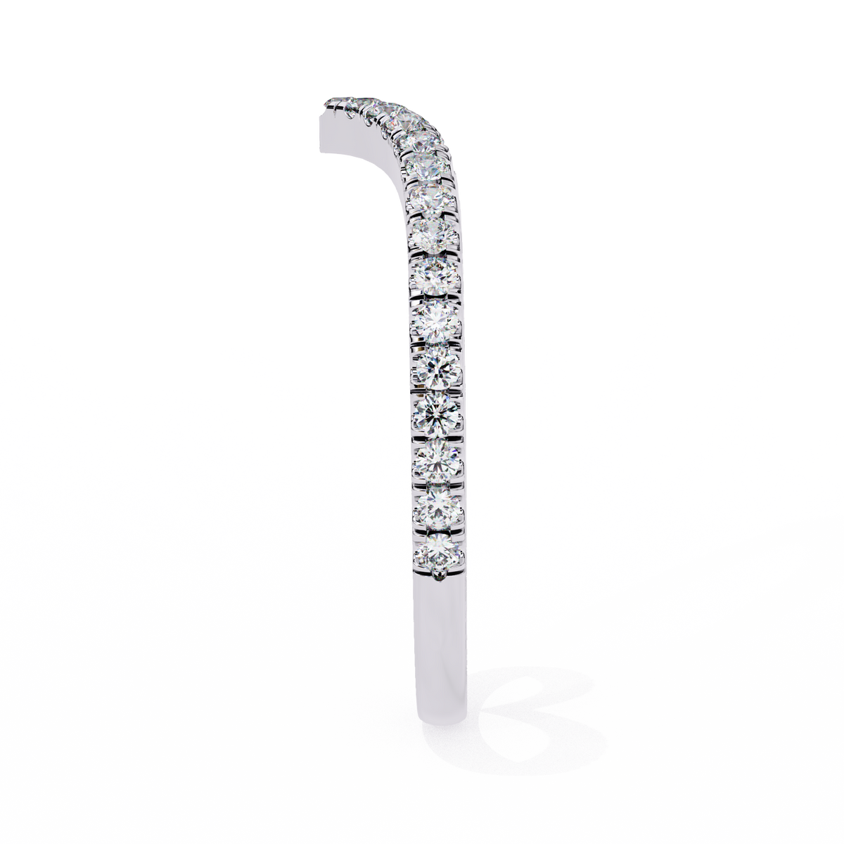 Reverra 14K Diamond Chevron Ring, Elegant V-Shaped Contour Band, CTTW-0.24