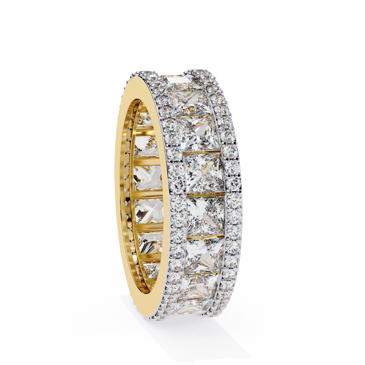 Reverra 14K Diamond Eternity Band, Double Row Luxe Brilliance, CTTW-3.54